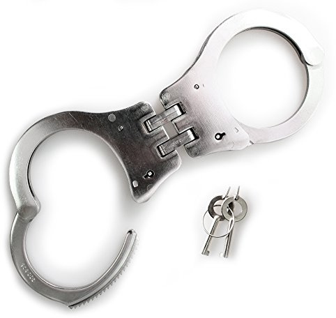 SDG - Doppelgelenk Handschelle Mod. Police, Edelstahl | Double Lock | 2 Schlüssel
