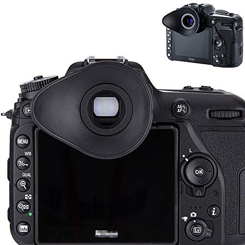 JJC Augenmuschel Ovaler Form für Nikon DK-20/DK-21/DK-23/DK-24/DK-25/DK-28 | Für die Nikon D7000-Serie, D3000-Serie usw. Blendet Streulicht aus und sorgt so für ein klareres Sucherbild
