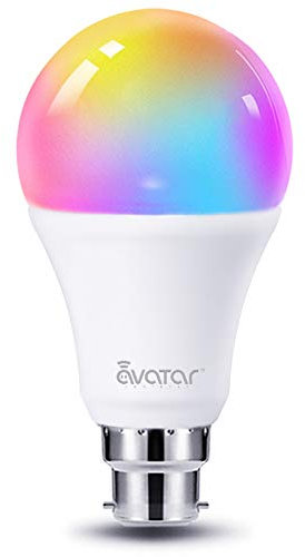 Avatar Controls Bombilla Inteligente LED, B22 7W WiFi Lámpara 16 Millones 8 Modos de Escena con Temporizador Compatible con Amazon Alexa Google Assistant IFTTT