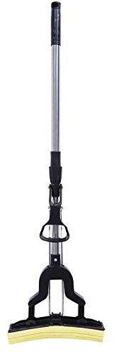 Mopas De Limpieza Suelos Sponge Mop,Magic Sponge Mop Glue Cotton Mop Twist The Water Mop Microfibre Nozzle Flat Rotated Spray Self-Squeezing Flat Drag Floor Black
