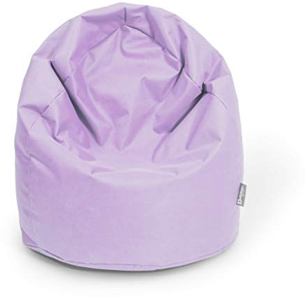 BuBiBag Sitzsack für Kinder in Tropfenform mit ÖKOTEX 100 - Outdoor Sitzsack oder als Indoor Gaming Sitzsack, Kindersitzsack für das Kinderzimmer, gefüllt mit EPS-Perlen (Puderflieder)
