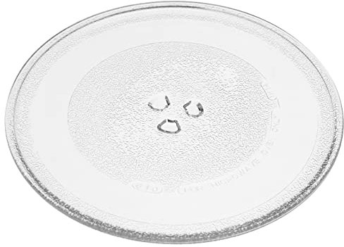 vhbw Plateau tournant compatible avec Bosch BFL524MB0, BFL523MW0B, BFL524MS0 micro-ondes - Plaque tournante verre, 25,5 cm, support en Y