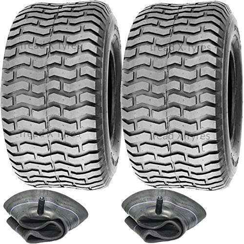 2x 4Ply Ride on Lawn Mower 18x8.50-8 Grass Tyres & Tubes Garden Tractor Golf Buggy Turf