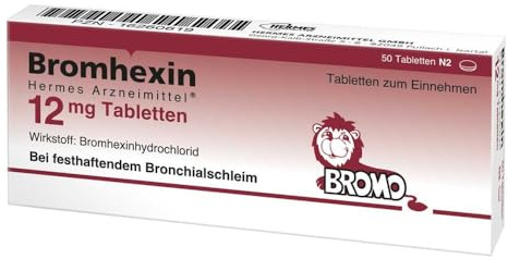 Bromhexin Hermes Arzneimittel 12 mg Tabletten, 50 St. Tabletten