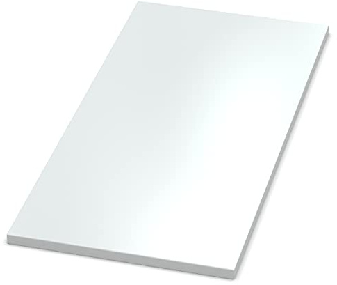 AUPROTEC Tischplatte 19mm weiß 1500 mm x 600 mm Holzplatte melaminharzbeschichtet Spanplatte mit 2mm ABS Kante Auswahl: 150x60 cm