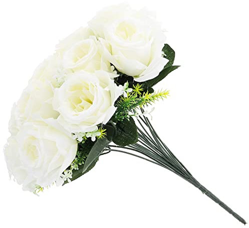 FOMIYES Fiori Artificiali Per Tombe Fiori Per Cimitero Bouquet Di Finti Per Cerimonie Commemorative Artificiali Non Richiedono Potatura Né Irrigazione