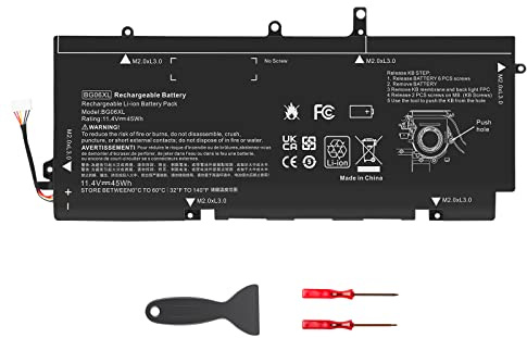 ASUNCELL 45Wh BG06XL Ersatzakku kompatibel mit HP EliteBook 1040 G3 P4P90PT 1040 G3 1040 G3 P4P89PT 804175-181 804175-1B1 804175-1C1 805096-001 805096-005 HSTNN-IB6Z 11,4 V