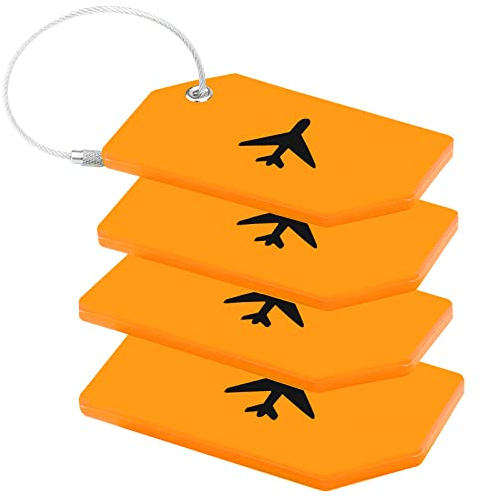 DUOUPA Kofferanhänger Koffer Gepäckanhänger,Kofferanhänger mit Adressschild Edelstahlkabel Wasserdichte Gepäck Handtasche Tag Koffer Tasche Etiketten Name Adresse Schilder