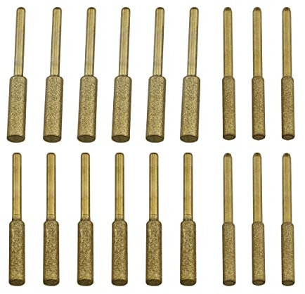 Ruiwaer 18PCS High Hardness Diamond Chainsaw Sharpener Diamond bits Sharpening Wheels Burr Stone Diamond Sharpening Wheels Chainsaw File for Chain Saw Stone Jewelry Wood