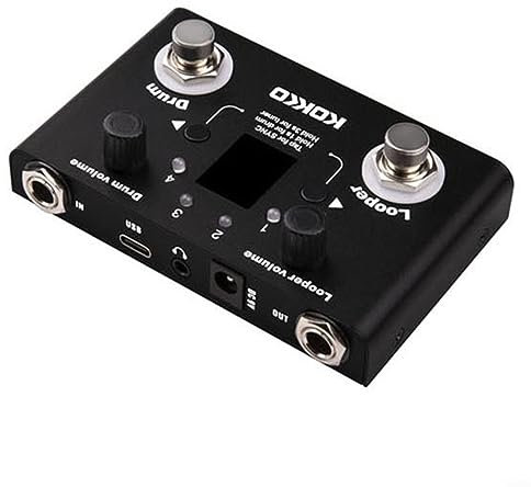 Drum Looper Pedal, Drum Looper Standard Looper Gitarrenpedal 11 Minuten Looper Musikinstrument, hohe Empfindlichkeit
