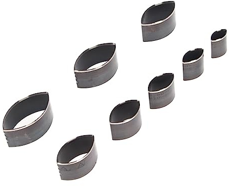 Moule de Poinçonnage en Cuir, 8 Pièces Outil de Poinçonnage en Cuir Blanc de Résistance à l'abrasion en Acier à Haute Teneur en Carbone pour le Bricolage
