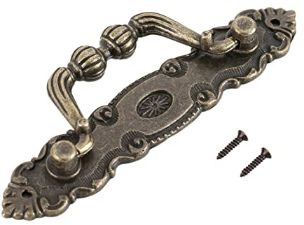 Vintage Style Türknöpfe 4 Stück Metall Türknöpfe Eisen Möbel Kommode Schreibtisch Türknöpfe Schrankknöpfe Schrank zieht Schublade zieht DIY dekorative Hardware für Vintage Style Home Environment
