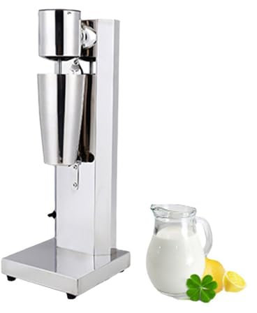 Macchina Per Frappè Elettrico, Montalatte a Testa Singola In Acciaio Inossidabile Con Misurino Grande Da 800 Ml E Piedini Antiscivolo, Cambio Marcia Alta/bassa, Per Frappe/latte Schiumoso/succhi