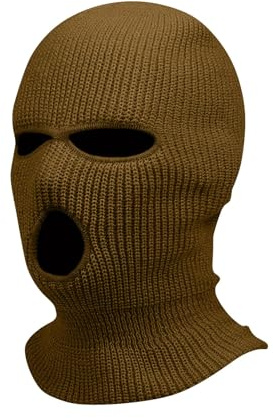 Sturmhaube Motorrad Halloween 3 Löchern Gestrickte Balaclava Herren Sturmmaske Winter Warm Strickmaske Basic Damen Maskenhut Sport Skimaske Outdoor Multifunktions Maske Neon Vollgesichtsabdeckung
