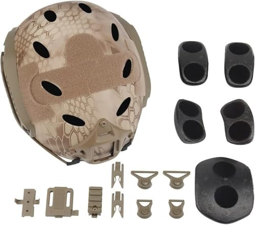 TS TAC-SKY for Paintball Militare CQB Tiro Camo Tattico Airsoft Casco PJ Tipo con Accessorio(No)