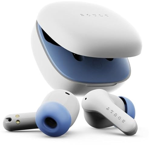 GOBOULT K10 Truly Wireless Bluetooth in Ear Earbuds with 50H Playtime, 4 Mic Clear Calling, 45ms Low Latency, 10mm Drivers, Touch Controls, Type-C Fast Charging, IPX5, TWS Ear Buds Wireless (Ice Blue)