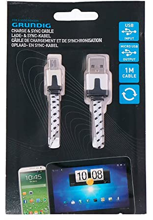 CABLE CARGADOR USB A MICRO USB 1m - Carga y sincronización de dispositivos móviles, ideal para uso diario y transferencias de datos.