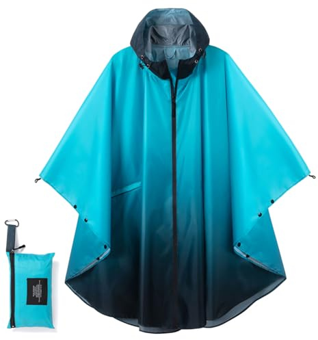SIRMEDAL Waterproof Rain Poncho Hooded Raincoat Outdoor Cape