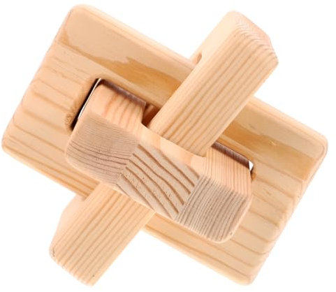 Cabilock Decorazione Per La Casa Neutra Accessorio Decorativo Con Nodo A Catena in Legno 3 Pezzi Arte Murale