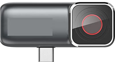 STRAFBRG Termocamera a infrarossi Messa a Fuoco Automatica Mini Tascabile Smartphone Termocamera IR 256x192 Risoluzione IR -20~150 ℃,Chiarezza Termica Migliorata(Dark Gray)