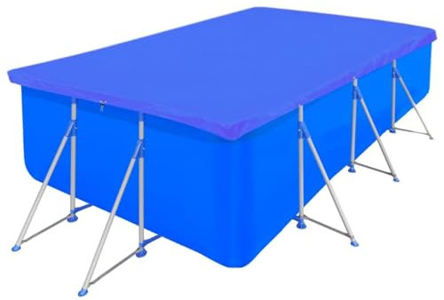 Xichuzi Poolabdeckungen 2 STK. PE Rechteckig 90 g/m² 400x207 cm, Poolplane, Poolbeleuchtung, Poolabdeckung, Poolzubebör, Swimming Pool Abdeckplane - 3082804