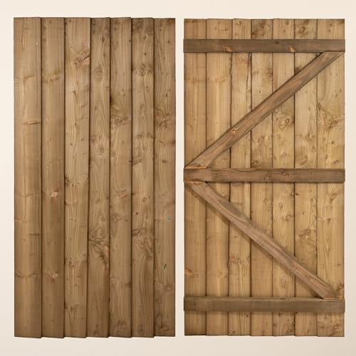 Ruby Ready Featheredge Garden Gate - 1.8m H x 0.9m W