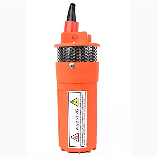 Pompe submersible Pompe à eau ultra silencieuse Pompe à eau à énergie solaire DC 12v 24v 360lph 70m Lift Submersible Jardin extérieur Puits profond Lavage de voiture Nettoyage de cale(12V)