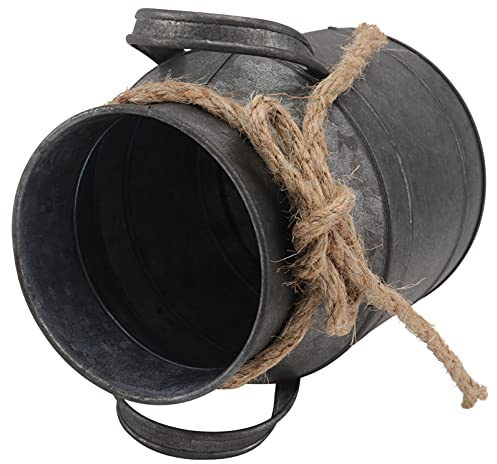 ULTECHNOVO Seau à Fleurs Fer Rétro Vintage Pot Style Pot De Lait Européen Rustique Décor Maison Jardin Intérieur Extérieur