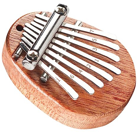 MILISTEN 8-Tasten Kalimba Daumenklavier für Anfänger mit Melodischem Klang und Tragbarem Design Fingerklavier Musikinstrument für Kinder und Erwachsene