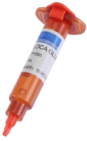 Colle Ecran De Téléphone Portable Fissuré, Colles Liquide Optique Transparente, Colle UV pour Réparation de Verre, Réparation d'écranTactile, Outils de Réparations de rayures, Glue Forte (5ML)