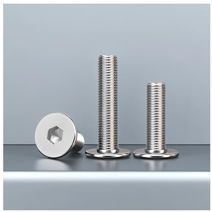 M3 M4 M5 M6 Low-Profile-Edelstahl-Sechskant-Innensechskant-Schraube, ultradünn, flacher Wafer-Kopf, Schraube 304 A2-70 18-8(M5-10Pcs,8mm)