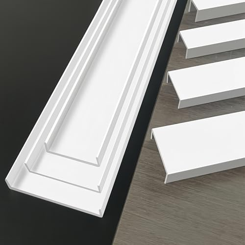 Coayuou Baguette De Finition Profiles en U 125cm* 2 Pièces Baguette D Angle Aluminium Baguette Aluminium Finition pour Carrelage, Plinthes Et Coins Solide, Facile À Installer(XU18)