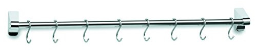 LACOR 60760 - Colgador De Barra 60 cm. 8 Ganchos Acero Inoxidable | En acero inoxidable, para un uso práctico y profesional en cocina; ideal para cocina profesional y uso diario en casa