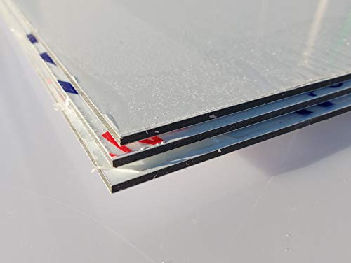 Alu-Verbundplatte 1000 x 500 x 4 mm Aluminiumverbundplatte Zuschnitt