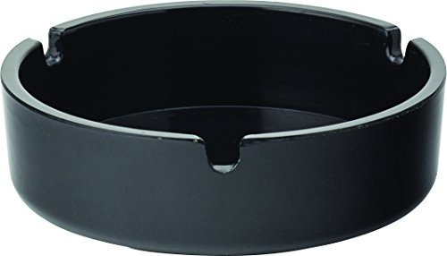 Utopia Black Melamine Ashtray 4/10cm, Pack of 10