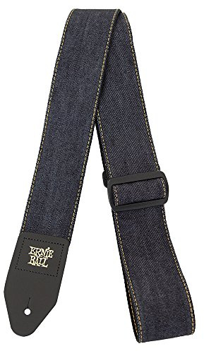 Ernie Ball Gitarrengurt aus Jeansstoff, blau (Indigo Rinse)