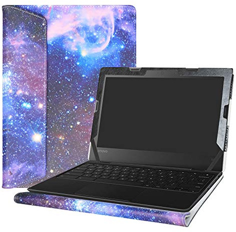Fundación de Cuero de PU para 11.6 Lenovo 500e, 300e y 100e Chromebook 2º Gen y Laptop, Chromebook