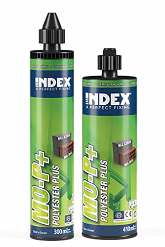 INDEX A PERFECT FIXING - MOP410 [MO- P] Taco químico de polyester PLUS. Homologado para hormigón no fisurado. Cartucho de 410 ml