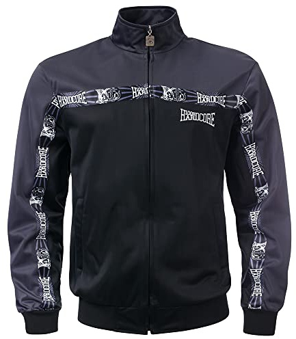 100% Hardcore Giacca da allenamento classica da uomo, grigio., XL