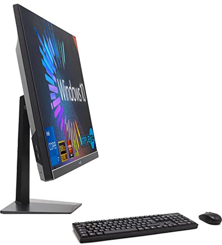 SIMPLETEK - PC All in One 24 FHD 60Hz Core i7 Windows 10 | Tarjeta gráfica dedicada RX550 4GB | 16GB RAM SSD 960GB | Trabajo, Gaming