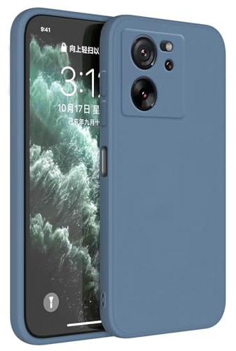 Topme Funda para Xiaomi MI 13T / Xiaomi MI 13T Pro (6.67 Inches) Carcasa Caja Case Estuche, Funda Protectora de Piel de Silicona TPU - Lavanda Gris