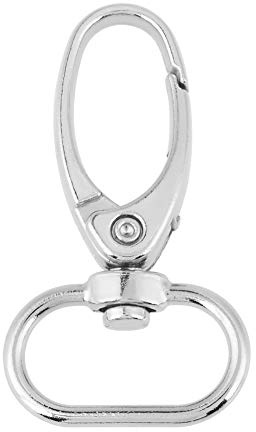 Watris Veiyi 20 Stück Taschenkarabiner, Karabinerhaken Schlüsselanhänger, Zink Legierung Schlüsselanhänger Haken drehbar Trigger Snap Karabinerhaken für Gürtel DIY Nähen Handwerk (32mm)