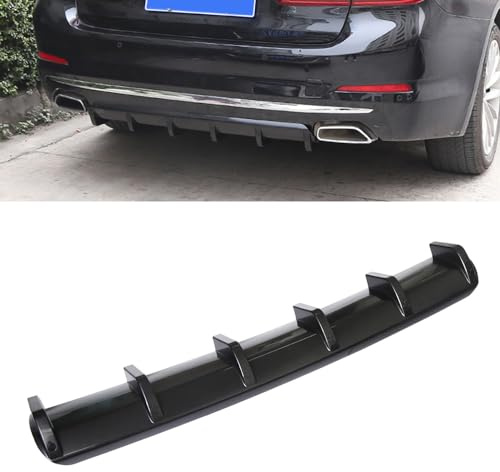 VeroCh Auto Heckschürzen Heckspoiler Diffusor-Splitter, für BMW 5 Series E60 M5 E61 F07 F10 F11 F18 F90 G30 G31 G38 M5 GT M5 520i die hintere Lippe im -Stoßstangenstil,A/Glossy Black