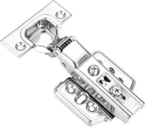 SWHC 10 Stück Scharniere Soft Close Türscharniere Einstellbar Scharniere für Schranktüren Edelstahl Topfscharnier Abnehmbar Schrankscharnier Geräuschloses Möbelscharniere mit Dämpfer