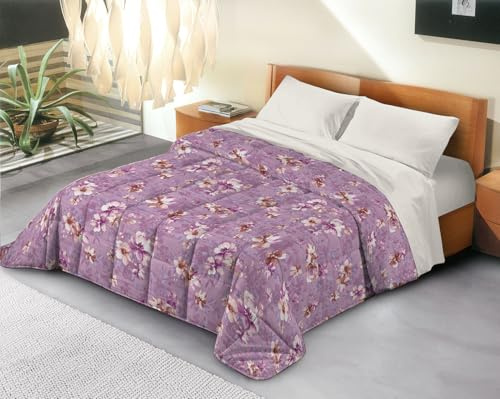 Banzaii Trapunta Invernale in Ecopiuma da 380 gr/mq anallergica e traspirante – Piumone Caldo e Morbido – Prodotto in Italia - Una piazza Singolo 170x260 cm, Anna Rosa