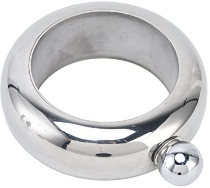 Yctze Petaca Con Pulsera De Acero Inoxidable De 100 Ml Con Embudo. Pulsera Tipo BrazaleteFrasco Brazalete Brazalete Frascos De Acero Inoxidable Para Llevar Bebidas Con Embudo 00ml