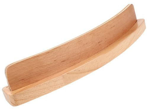 Plateau à Cartes en Bois Courbé, Support Beige pour Cartes à Jouer