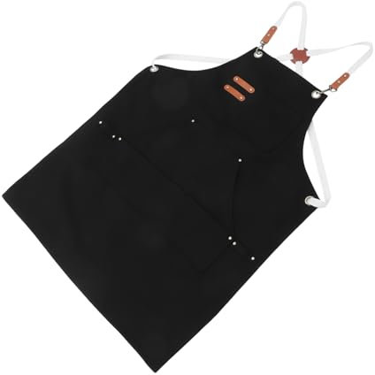 DIYEAH Delantal Para Hombre Lona Gruesa Multifuncional Para Barbacoa Carpintería y Cocina