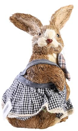 HEEZOU Figuras de paja de Pascua, adornos de escritorio, figuras en miniatura, decoración del hogar