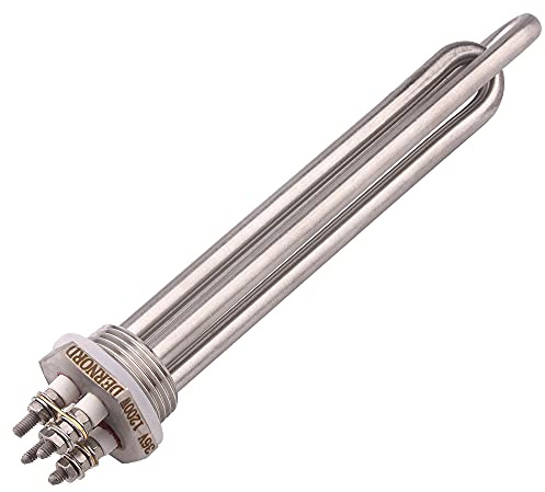 Electric Immersion Water Heater, DC 36V 1200W with 1 inch NPT Screw Tubular Heater provided by The Wind Generator